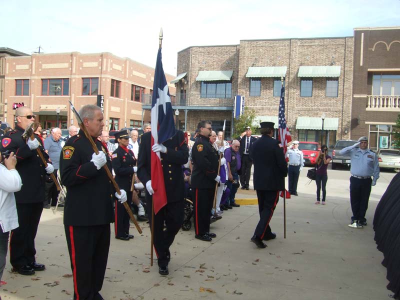 photo of Honor guards performing flag ceremony